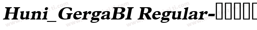 Huni_GergaBI Regular字体转换